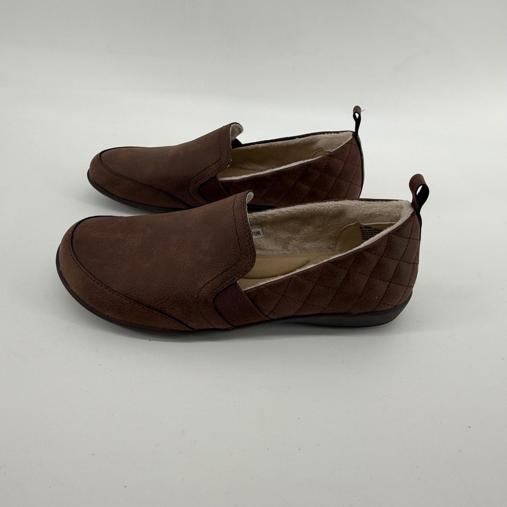 JSport by Jambu Lisa Brown Quilted Faux Fur‎  Slip On Shoes S5LSA34 Women 6.5 - Picture 2 of 8